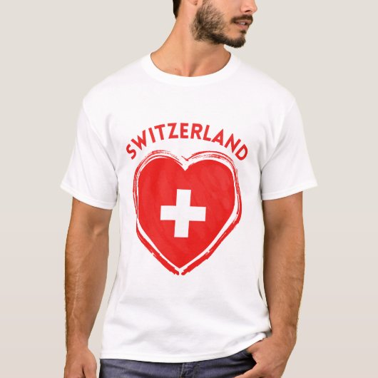 T-shirt Drapeau de la Suisse (Devant)