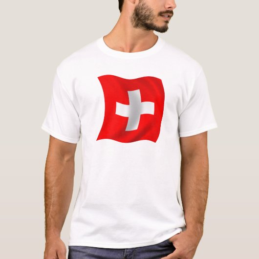 T-shirt Drapeau de la Suisse (Devant)