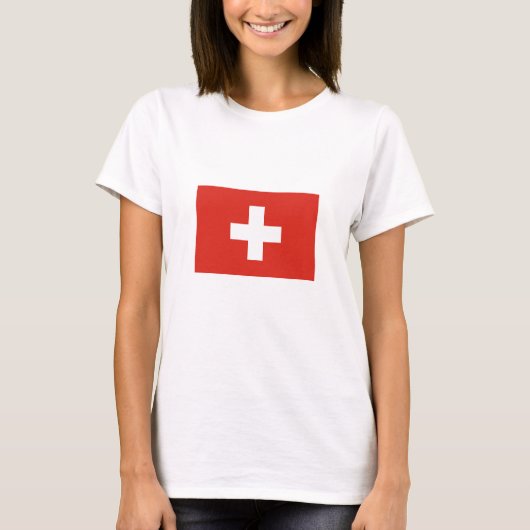 T-shirt Drapeau de la Suisse (Devant)