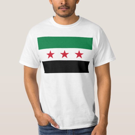 T-shirt Drapeau de la Syrie - drapeau syrien de (Devant)