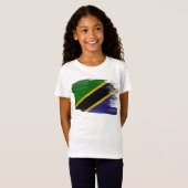 T-Shirt Drapeau de la Tanzanie (Devant entier)