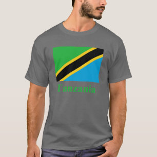T-shirt Drapeau de la Tanzanie avec le nom