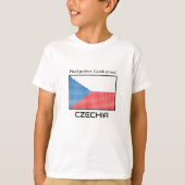 T-shirt Drapeau de la Tchéquie (Devant)