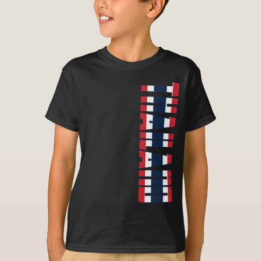 T-shirt Drapeau de la Thaïlande (Devant)