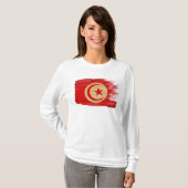 T-shirt Drapeau de la Tunisie (Devant entier)