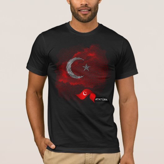 T-shirt Drapeau de la Turquie (Devant)