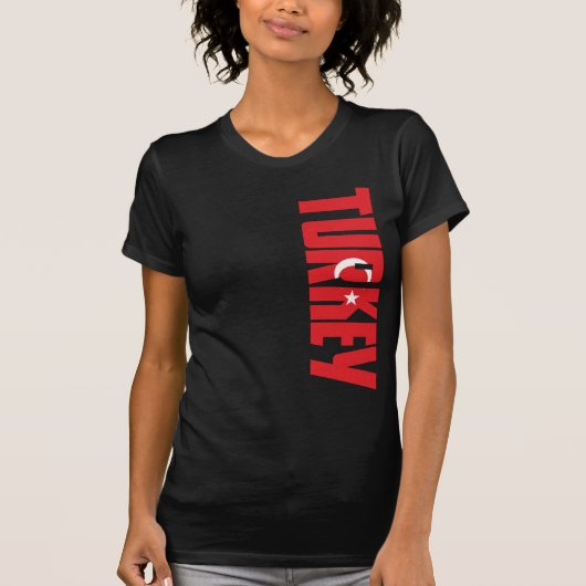 T-shirt Drapeau de la Turquie (Devant)