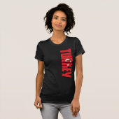 T-shirt Drapeau de la Turquie (Devant entier)