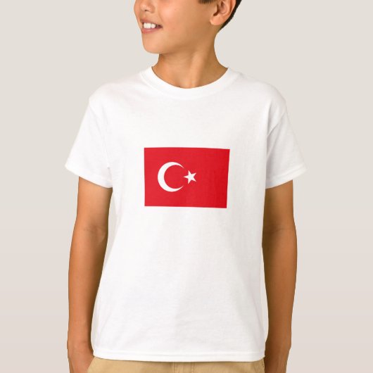 T-shirt Drapeau de la Turquie (Devant)