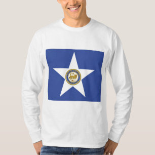 T-shirt Drapeau de la ville de Houston (Texas)