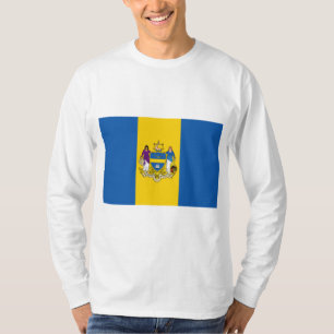 T-shirt Drapeau de la ville de Philadelphie (Pennsylvanie)