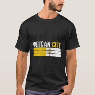 T-shirt Drapeau de la ville du Vatican Hommes Femmes Enfan