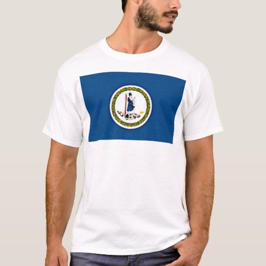 T-shirt Drapeau de la Virginie (Devant)