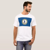 T-shirt Drapeau de la Virginie (Devant entier)