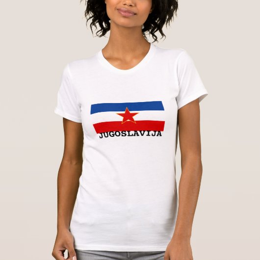 T-shirt Drapeau de la Yougoslavie (1945-1992) (Devant)