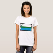 T-shirt Drapeau de Labrador (Canada) (Devant entier)