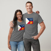 T-shirt Drapeau de l'Acadiana (Unisexe)