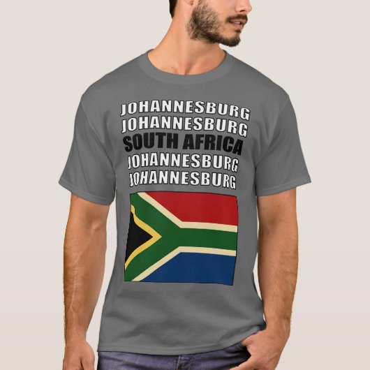 T-shirt Drapeau de l'Afrique du Sud (Devant)