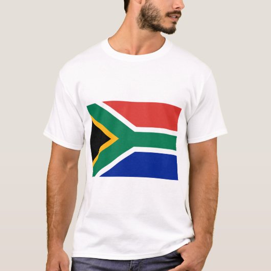 T-shirt Drapeau de l'Afrique du Sud (Devant)