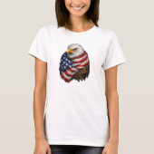 T-shirt Drapeau de l'aigle américain (Devant)