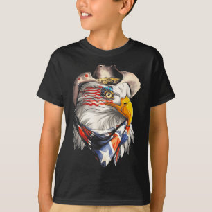 T-shirt Drapeau de l'aigle américain du 4 juillet Jour de