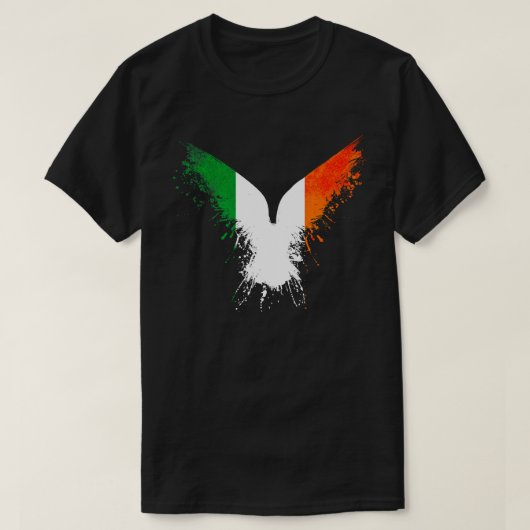 T-shirt Drapeau de l'aigle irlandais (Design devant)