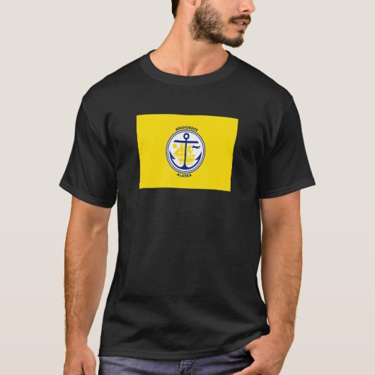 T-shirt Drapeau de l'Alaska (Devant)