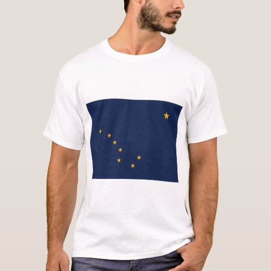 T-shirt Drapeau de l'Alaska (Devant)