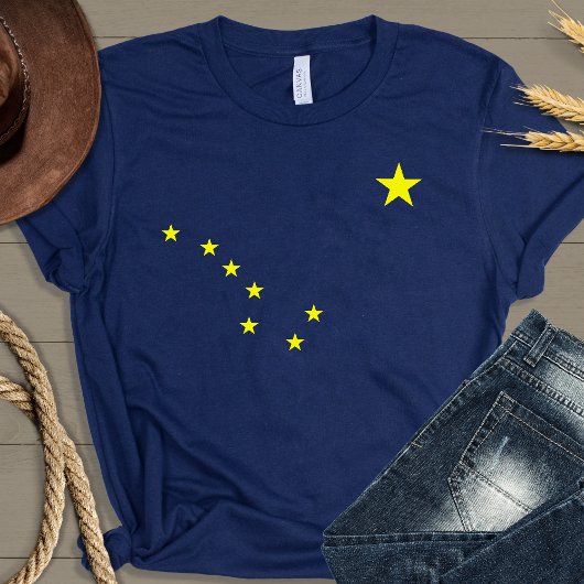 T-shirt drapeau de l'Alaska