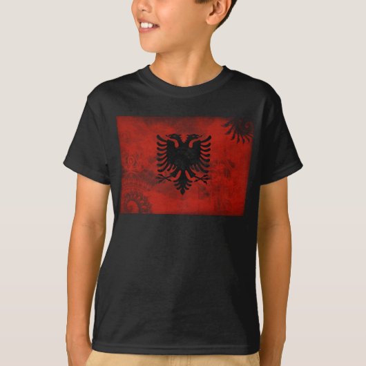 T-shirt Drapeau de l'Albanie (Devant)