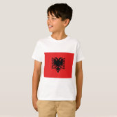 T-shirt Drapeau de l'Albanie (Devant entier)