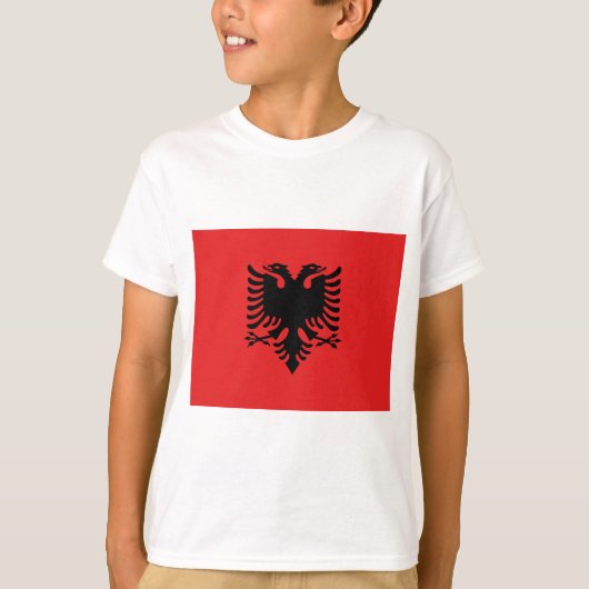 T-shirt Drapeau de l'Albanie (Devant)