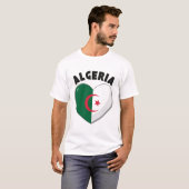 T-shirt Drapeau de l'Algérie (Devant entier)