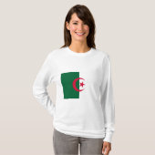 T-shirt Drapeau de l'Algérie (Devant entier)