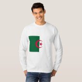 T-shirt Drapeau de l'Algérie (Devant entier)