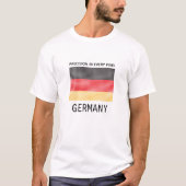 T-shirt Drapeau de l'Allemagne (Devant)