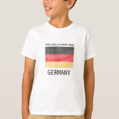 T-shirt Drapeau de l'Allemagne (Devant)