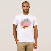 T-shirt Drapeau de l'Allemagne (Devant entier)