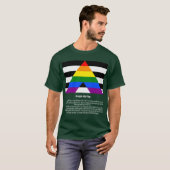 T-shirt Drapeau de l'Allié droit #tee #LGBTQ+ (Devant entier)