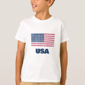 T-shirt Drapeau de l'Amérique (Devant)