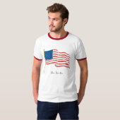 T-shirt Drapeau de l'Amérique (Devant entier)