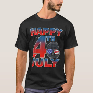 T-shirt Drapeau De L'Amérique Patriotique Chow Chow Dog Jo