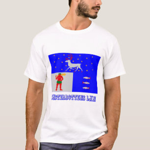 T-shirt Drapeau de län de Västerbottens avec le nom