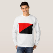 T-shirt Drapeau de l'anarchisme (Devant entier)