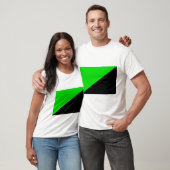 T-shirt Drapeau de l'anarchisme vert (Unisexe)