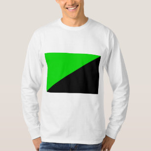 T-shirt Drapeau de l'anarchisme vert