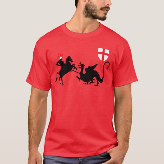 T-shirt Drapeau de l'anglais du jour de St George (Devant)