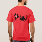 T-shirt Drapeau de l'anglais du jour de St George (Dos)