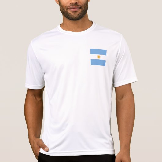 T-shirt Drapeau de l'Argentine (Devant)