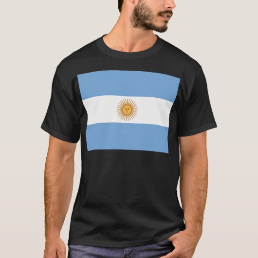 T-shirt Drapeau de l'Argentine (Devant)